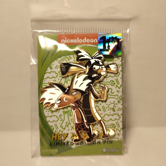 Hey Arnold and Helga Limited Edition Collectible Enamel Pin - Picture 3 of 3